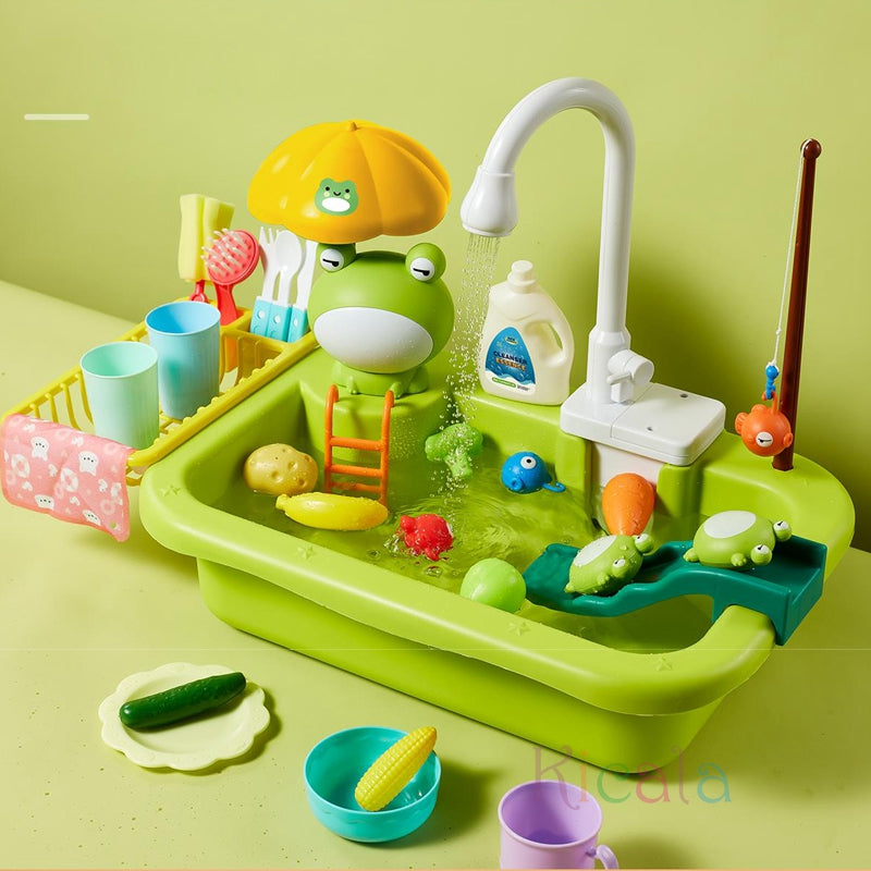 Kids Water Play Sink Toy – Interactive Pretend Play with Running Water